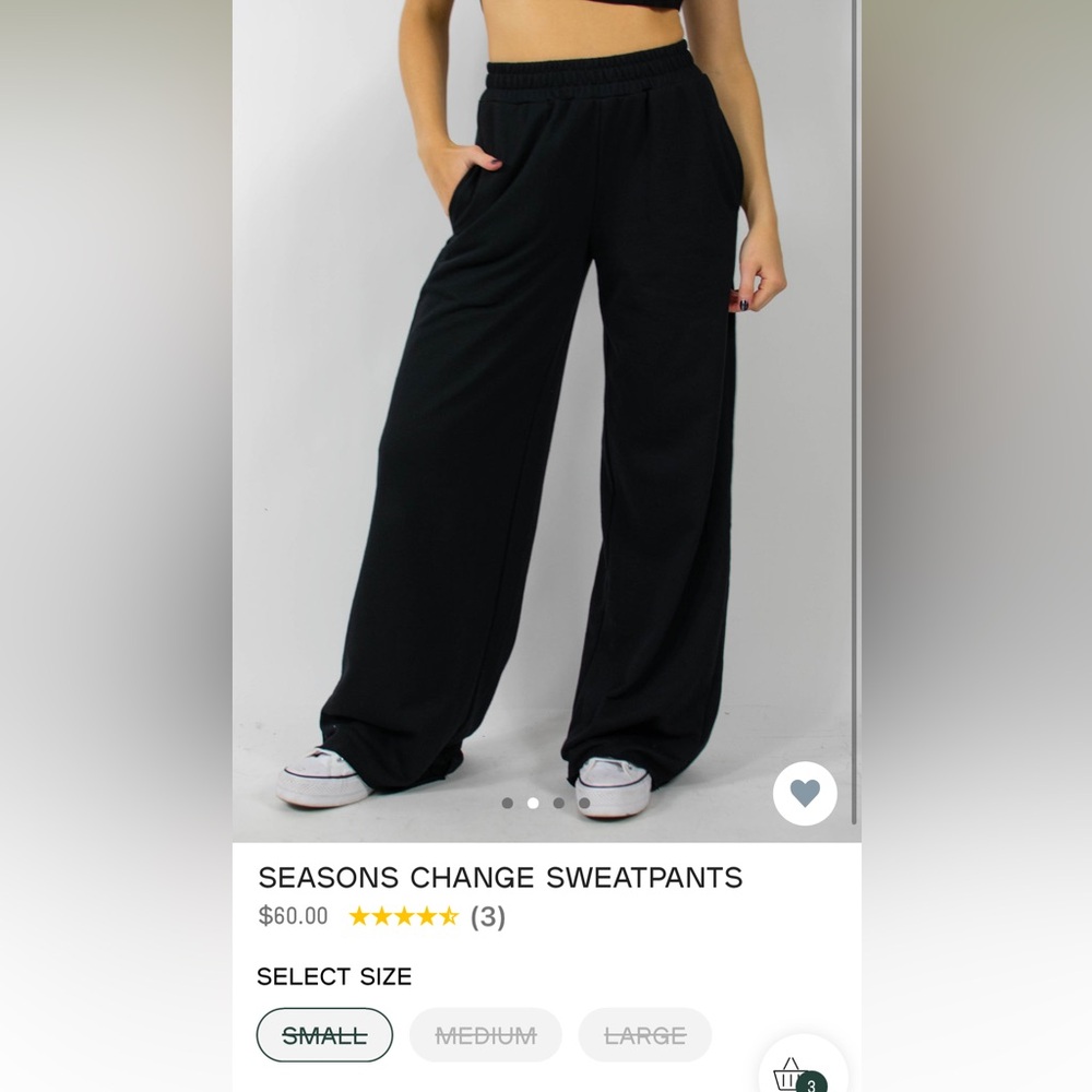 Grey Bandit Seasons Change Sweatpants in Black